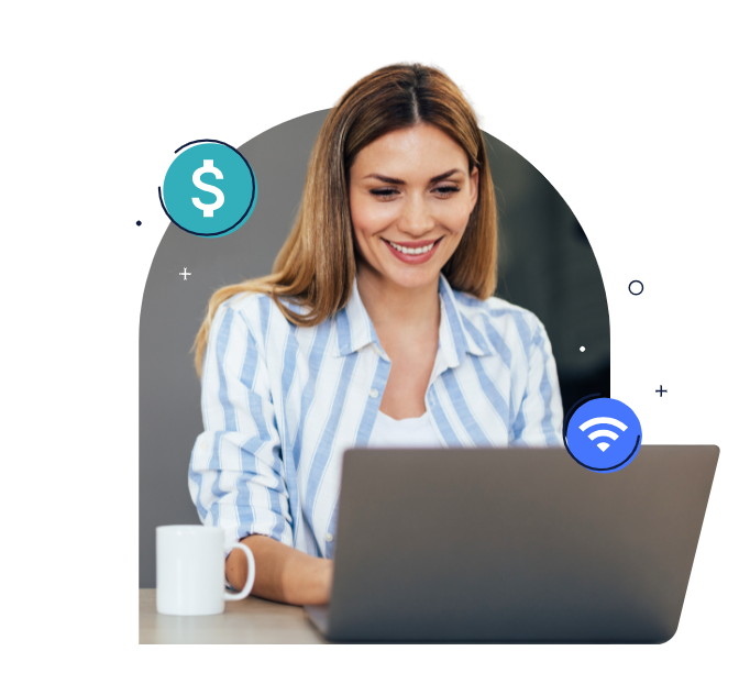 User with Laptop